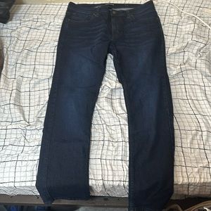 Navy blue slim fit mens jeans